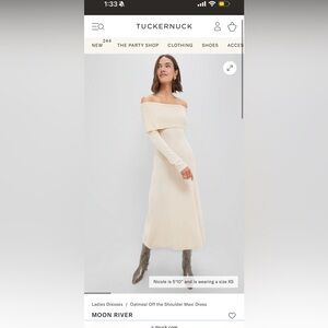 Moon River off the shoulder maxi dress